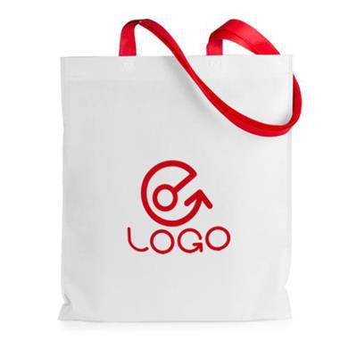 Sac shopping non tissé avec anses colorées Rampla