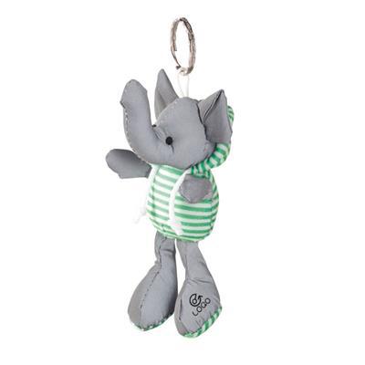 Porte-clés en tissu avec peluche éléphant Duenas