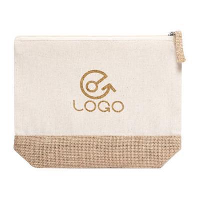 Trousse de toilette en jute bicolore Taysse
