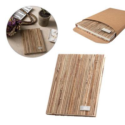 Carnet A5 avec couverture rigide en Paille Itace