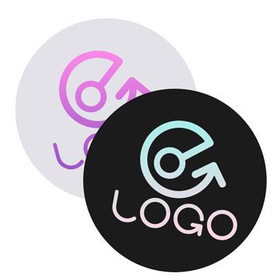 Autocollant stickers forme rond Sticky
