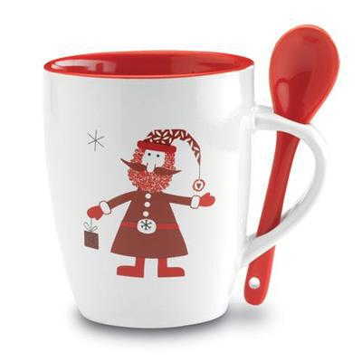 Mug en céramique avec petite cuillère Clasur