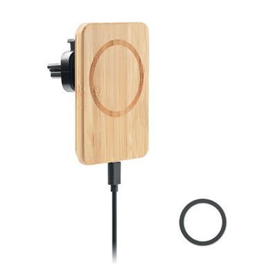 Chargeur sans fil magnétique en bambou Nyago