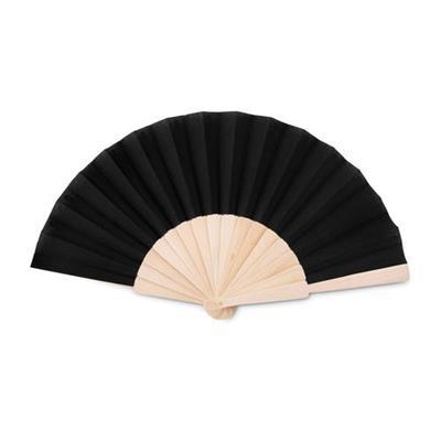 Eventail manuel en bois bicolore original Hinac