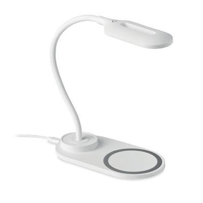 Lampe et chargeur de bureau en plastique Saturna