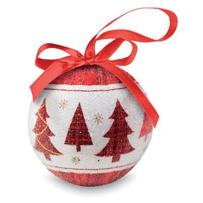Boule de Noël en polystyrène avec boîte Snocky