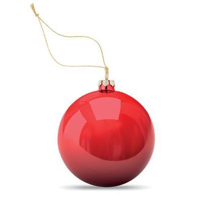 Boule de noël en polypropylène brillant Haity