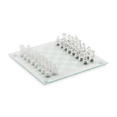 Jeu d'échecs en verre transparent Sajuka