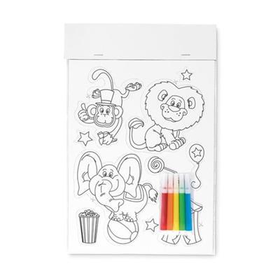 Stickers aimantés à colorier en papier Castey