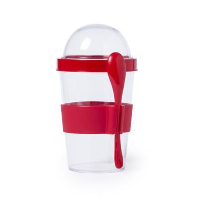 Verre 420 ml en polystyrène avec cuillère Yorye