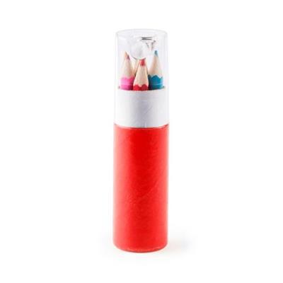 Ensemble de 6 crayons de couleurs en bois Parye