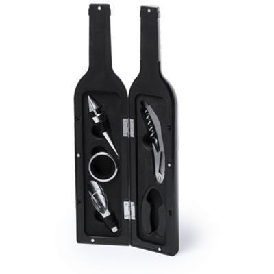 Set vin boîte en forme de bouteille Quantinium
