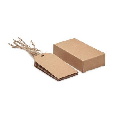 Lot de 12 étiquettes cadeaux en papier Etinka