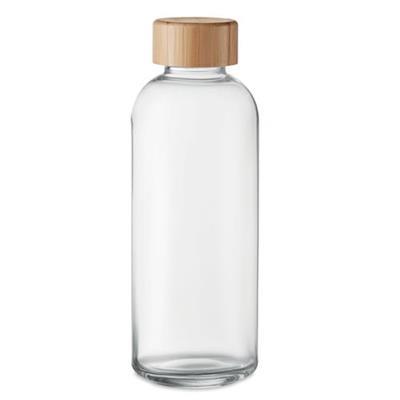 Bouteille 650ml en verre bouchon en bambou Frashy