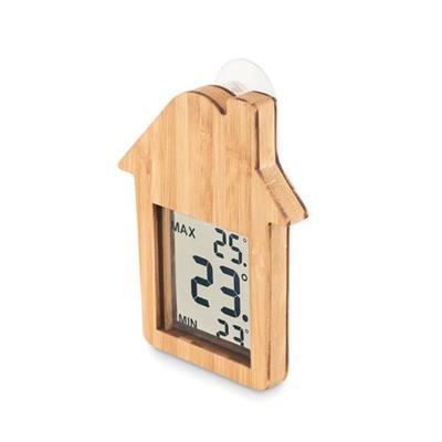 Station météo avec ventouse forme maison Hieza