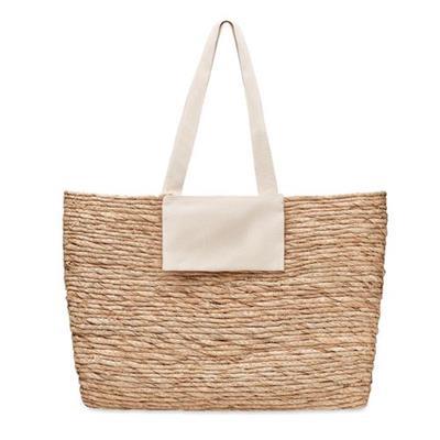 Sac de plage en feuilles massette tissée Prahuo