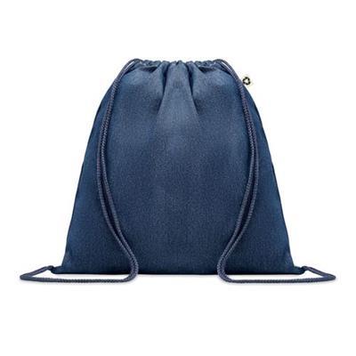 Sac à cordon de serrage en denim recyclé Stecha