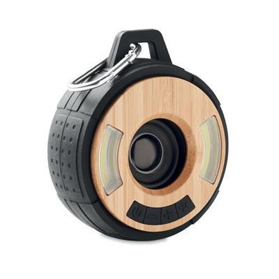 Haut-parleur sans fil en bambou Clevyra