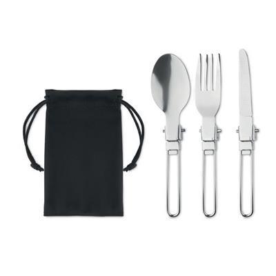 Set de 3 couverts de camping avec pochette Stapier