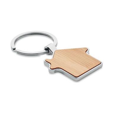 Porte-clés maison métal bambou Buraah