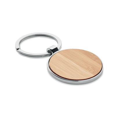Porte-clés rond métal bambou Ballarn