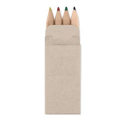 Set de 4 crayon de couleur en bois Topesa