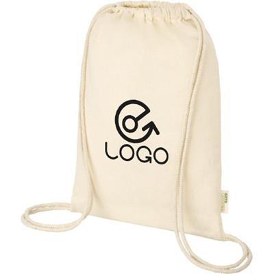 Sac à dos 10 kg cordon organique 140 g/m²  Assiro