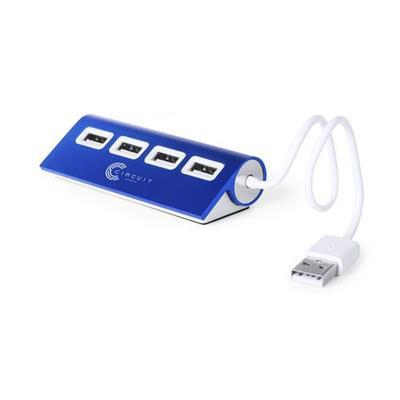 Hub en aluminium de 4 ports USB 2.0 Cuatro