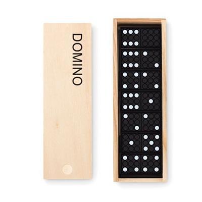 Jeu de domino dans une boite en bois Jasye