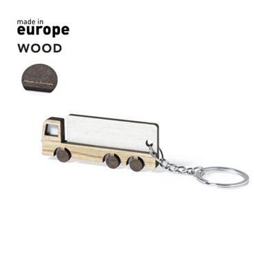 Porte-clés en bois design camion Traecy