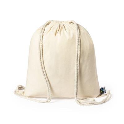 Sac à dos cordelette coton naturel Fratrade