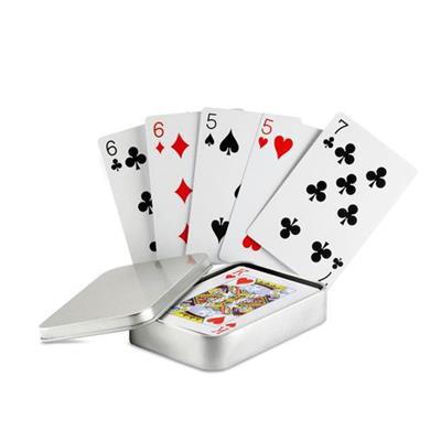 Cartes à jouer boîte étain en papier Poker