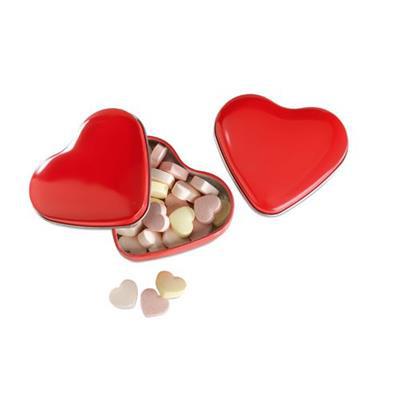 Boîte à bonbons en métal forme cœur Lovely