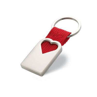 Porte clef cœur en métal design chic Smail