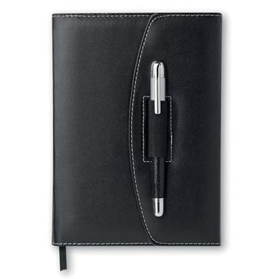 Porte documents A5 en PU avec stylo Onya
