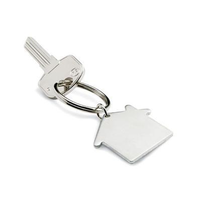 Porte-clés avec support maison en aluminium Cassa