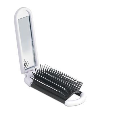 Brosse pliable avec miroir en plastique Brush