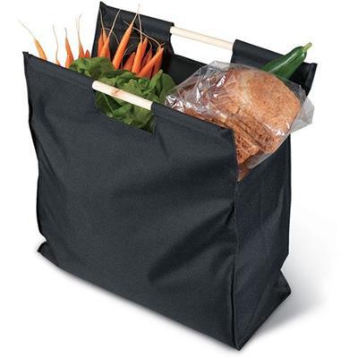 Grand sac cabas en PET poignées en bois Mercato