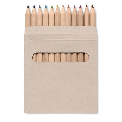 Etui fenêtre 12 crayons en bois Arcole