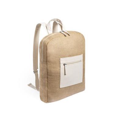 Sac à dos chic de teinte bicolore en coton Armelo