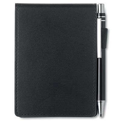 Carnet format A7 couverture en PU avec stylo Cass