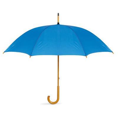 Parapluie avec poignée en bois et en PET Cara