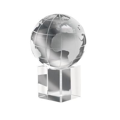 Bloc Monde cristal en verre Globe