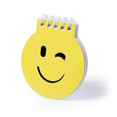 Carnet de poche à spiral émoji clin d'œil
