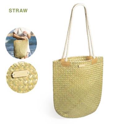 Sac en paille de design longue anse Bedwey