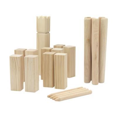 Ensemble jeu de lancer en bois Kubb