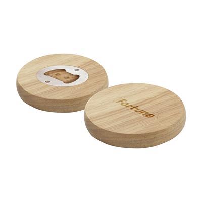 Ouvre-bouteille rond en bois de hêtre Ben