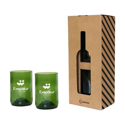 Ensemble de deux verres en matière recyclé Tsip