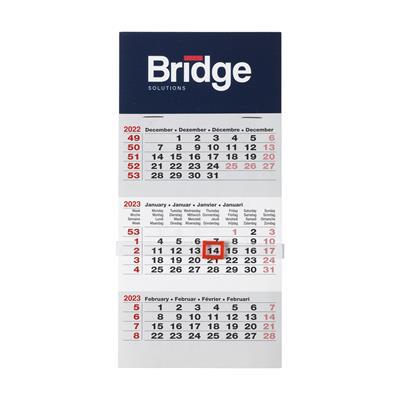 Calendrier de bureau en 4 langues Mdays