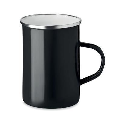 Tasse vintage en métal avec couche d'émail Silves